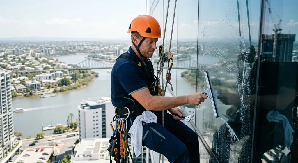 high rise window cleaning Brisbane for multi-storey buildings
