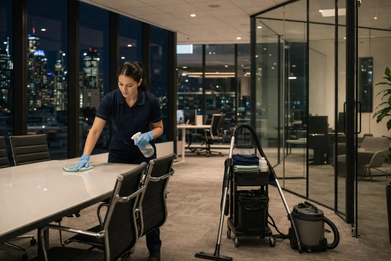 after hours office cleaning Brisbane for evenings and weekends